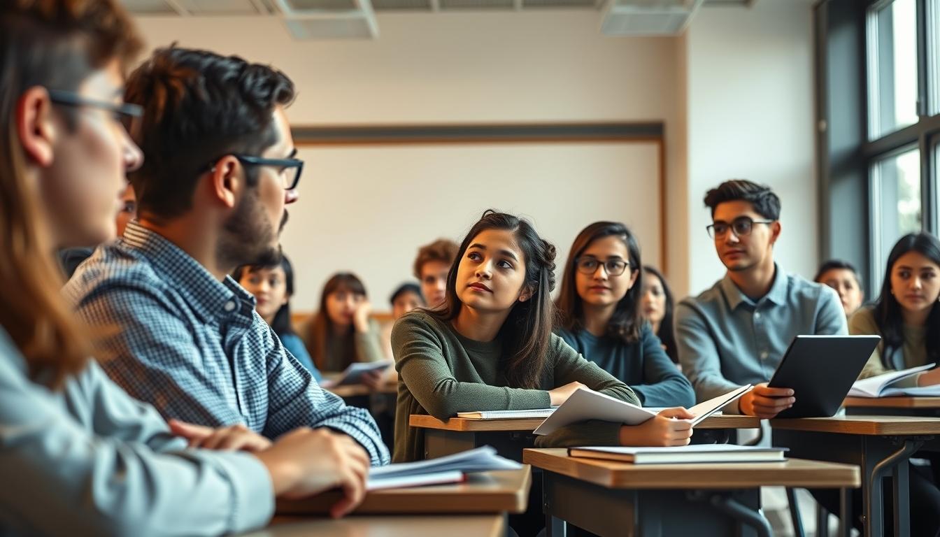 Modern university campus for students