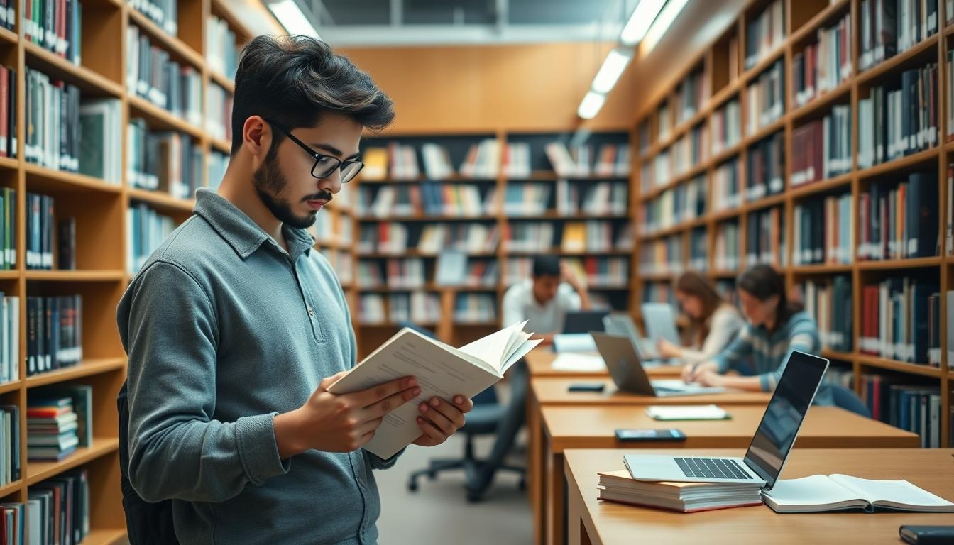 Students studying together in modern classroom